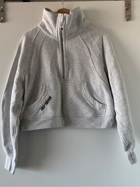 Lululemon Grey Scuba Half Zip Sweatshirt